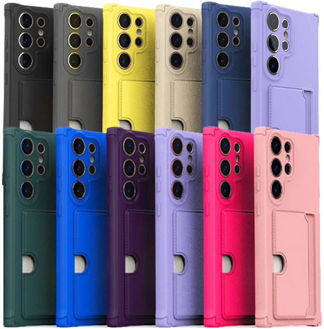 아이수트 파스텔 풀커버 카드수납 2장 휴대폰 케이스 11컬러