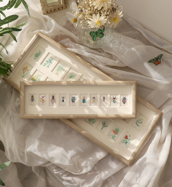 마켓마실 아기 증명사진 액자 아기성장액자 인테리어 감성 증명사진 액자, 1개, 우드