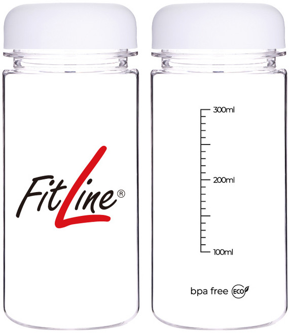 FitLine 피트라인 눈금물병 마이보틀 트라이탄, 화이트, 1개, 350ml