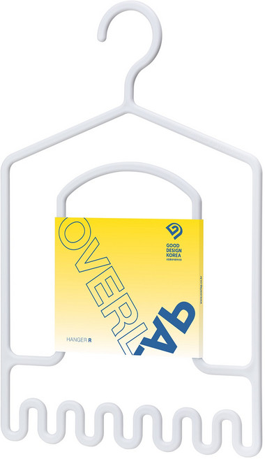 [오버랩] HANGER R 단품 - 오버랩행거 수영복 옷걸이 수모걸이 정리 수영필수품, 화이트 1개
