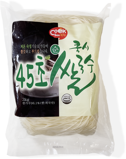 쌀국수 생 면 3kg 45초완성 15인분 쌀100%, 1개