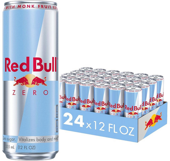 레드불 핑크 에디션 무설탕 에너지 음료 와일드 베리 8.4파운드 온스 6 x 4캔 24캔 팩 카페인 타우린 및 비타민 80mg 포함, Zero, 8.4 Fl Oz, 4pk, 355ml