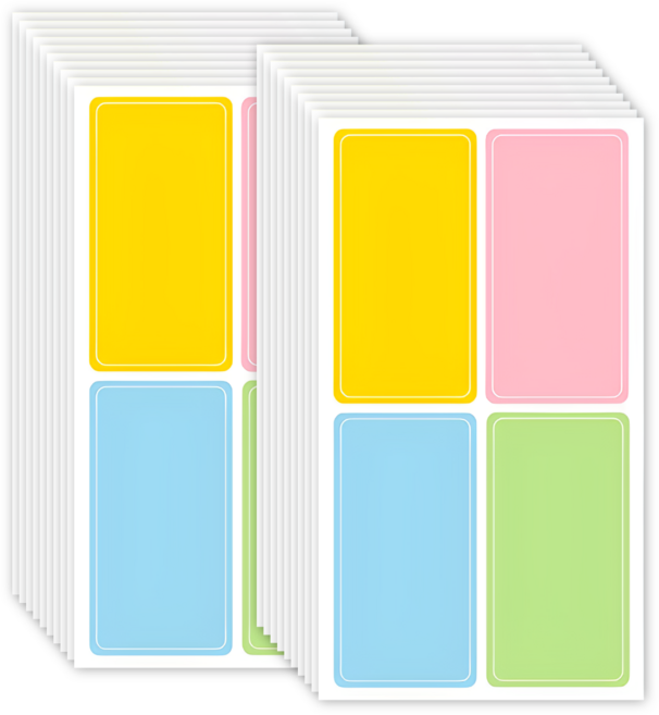 스노벨 탈부착이 편한 방수 네임 스티커, 3.대형(S1035) 40매, 2개