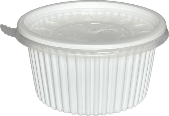 청년팩 105파이 중 백색 1000SET 일회용 국용기 밥그릇 소스컵 전자렌지용 밥용기, 1개, 1000세트