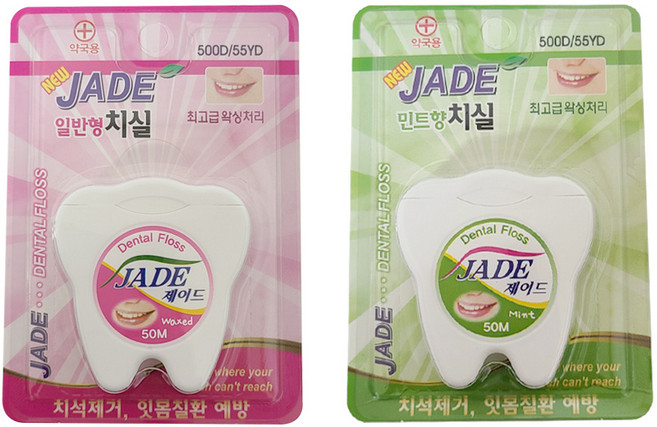 국내생산 약국용 제이드치실 50m 일반형 치실1개, 1개, 1개입