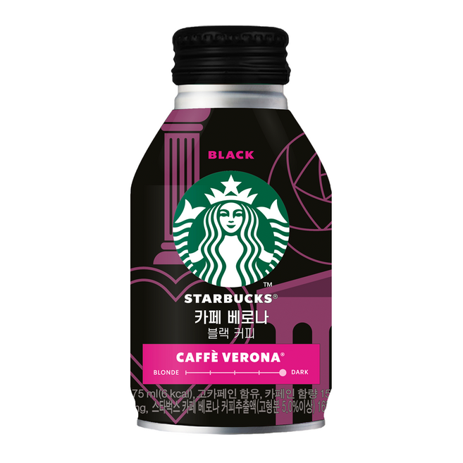 스타벅스 카페 베로나 블랙커피 275ml 12캔, 12개