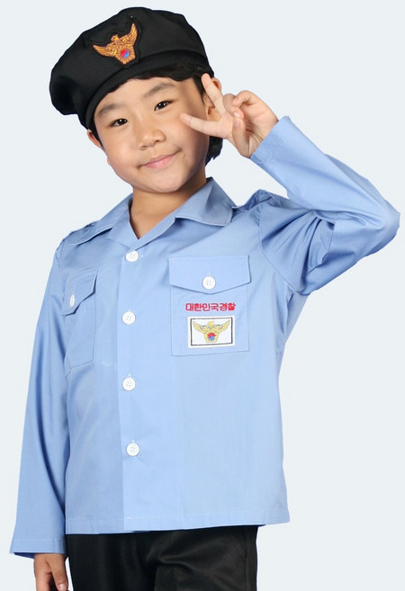 어린이 아동경찰복 역할놀이 상황극 코스튬 코스프레 직업의상