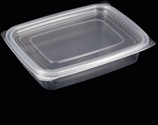 버디팩 PP 고강도 투명 밀폐 사각죽용기 소 750ml 전자렌지 가능, 50세트, 1개