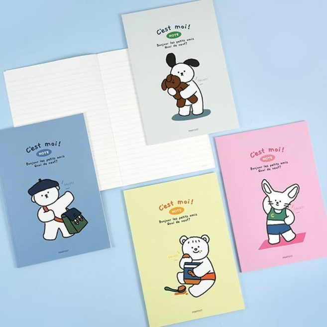 핑크풋1500꼬망미니노트(랜덤발송)