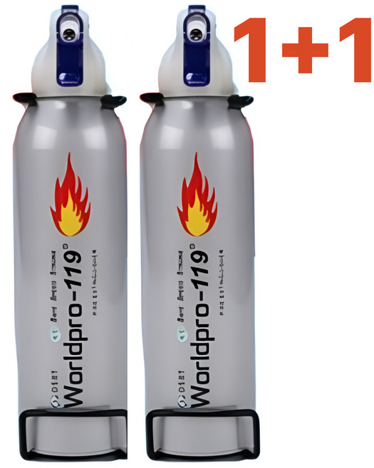 1 + 1 국내생산 K급 소화기 255ml 소형 실버, 2개