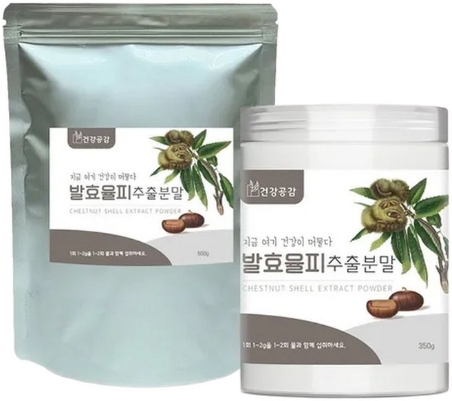 건강공감 국산 발효율피추출 분말 가루 밤 속 껍질 850G, 1개