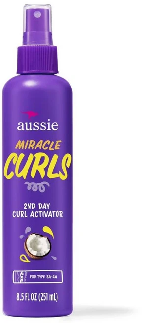 오지 미라클 컬 스프레이 젤 Aussie Miracle Curls 2nd Day Curl Activator Spray Gel, 1개, 251ml - 쿠팡