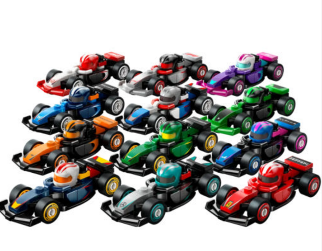 레고 미니피겨 71049 F1 소장용 레이스 카 12종 모음, 1