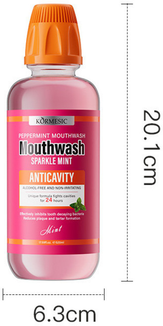 KORMESIC 冰爽潔淨閃亮清新薄荷漱口水, 1個, 售，購買即默認免責聲明且承責任