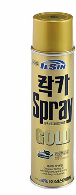 일신 락카 스프레이 금색 420ml bnc*4461oH, 1개