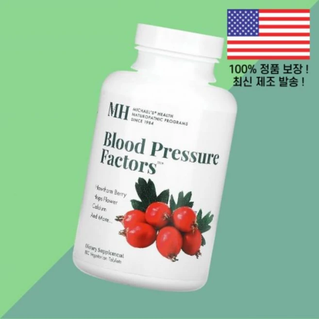마이클의 헬스 인자 베지테리안 180정 Michael's Health Blood Pressure Factors 180 Vegetarian Tablets, 마이클의 헬스 인자 베지테리안 180정 Michael' - 쿠팡