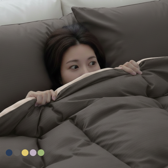 도르리 피치스킨 사계절이불 항균 알러지케어 먼지없는 차렵이불