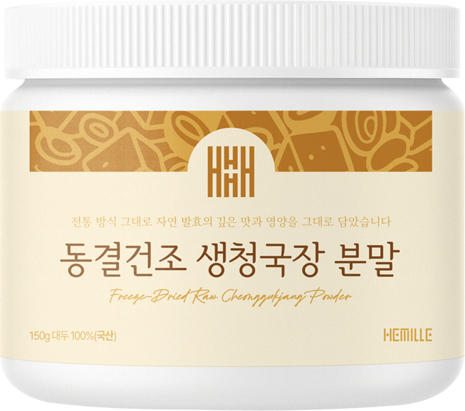 김소형헤밀레 국산 생청국장 가루 100% 약콩 NON-GMO 청국장분말, 1개, 150g