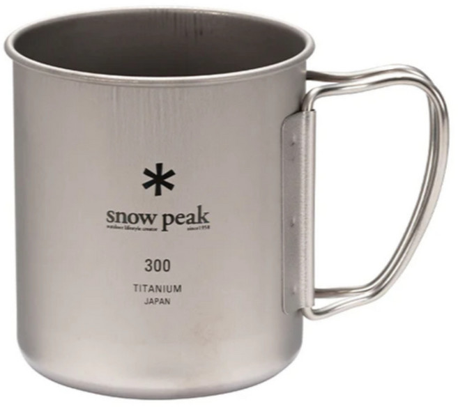 snow peak MG-142 티타늄 싱글 머그 300ml, 1개