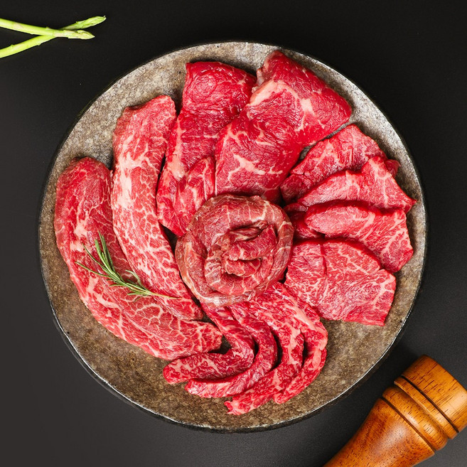 육즙가득 마장동 1등급 소고기 등심세트, 1세트, 1.2kg