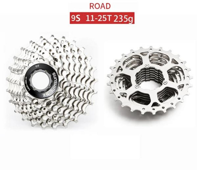 스프라켓 가변 속도 도로 자전거 프리휠 Shimano SRAM용 스틸 카세트 플라이휠 8s 9s 10s 11s 12 11-23T 25T 28T 32T 34T 36T, [05] 9S  11-25T, 1개