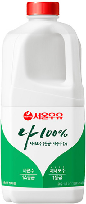 서울우유 나100% 1800ml x 1개 아이스박스+아이스팩기본제공, 1.8L, 3개