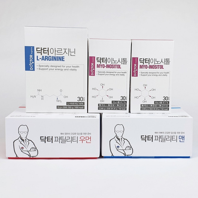 웰꼼베베 닥터에디션 퍼틸리티맨우먼+이노시톨+아르지닌 1개월종합세트, 5g, 1개, 150g