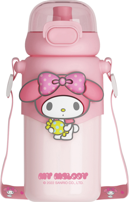 크로스 보더 원터치 텀블러 460ml, 460ml 핑크, 1개