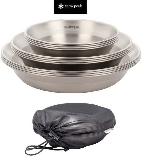 스노우피크 식기세트 4인 파우치 16pcs TW-021F