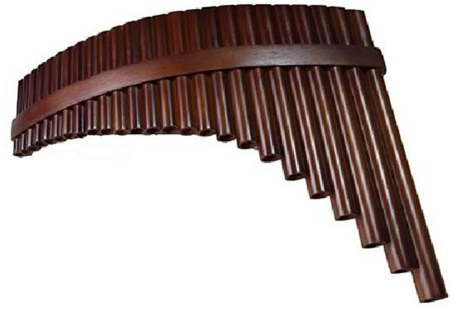 팬플룻 목관 파이프 악기 25관 22관, 25관 C키 브라운 왼손 베이스, 1개