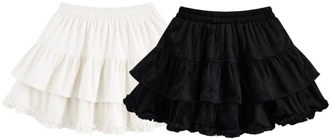 여아 캉캉 프릴 주름 치마 스커트 2종세트