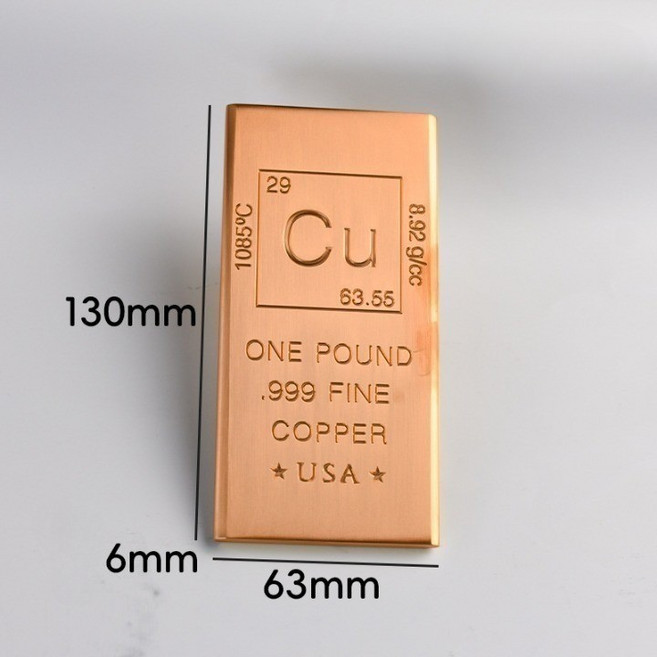 구리바 황동 1kg 주괴 모양 금괴 99.9 순도 선물용 소장용 퍼플 문진 자색 사이즈 대형, 퍼플 코퍼 A 130 63x6mm 약405g