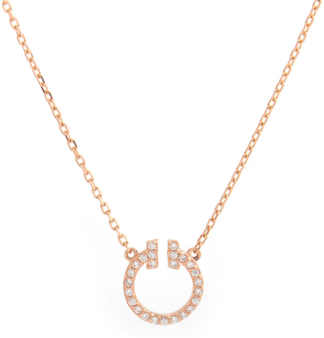 18k 나라주얼리 로즈골드 써클 라운드(소) 목걸이