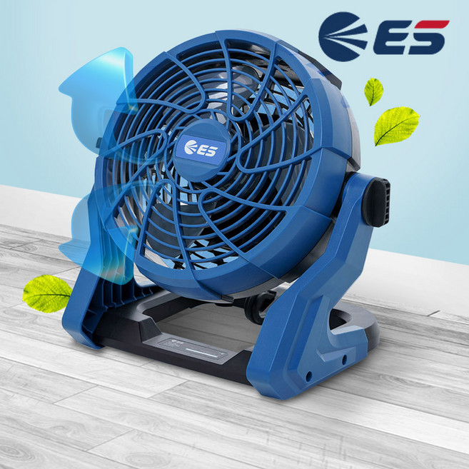 ES산업 LF207M-N 18V 낚시 캠핑 유무선겸용 충전 선풍기, 1개