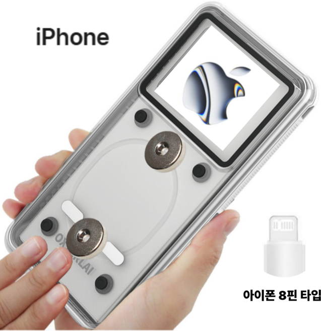 야무진형제 오토바이 자석거치대 배달대행 방수케이스 아이폰14이하, 아이폰타입