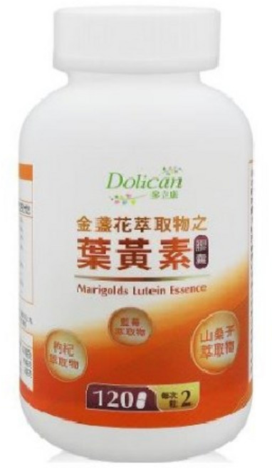 多立康 金盞花萃取之葉黃素 膠囊 120粒 複方添加枸杞山桑子決明子, 120顆, 552mg, 1瓶