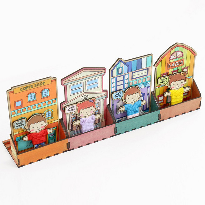 휴대폰 거치대 걱정인형 만들기, 5개, 농장