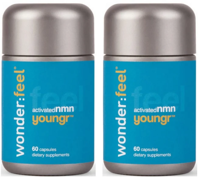 Wonderfeel Youngr NMN 엔엠엔 900mg 60캡슐 x2통 2개월분 니코틴아마이드 레스베라트롤 원더필 미국직배송, 60정, 2개 - 쿠팡