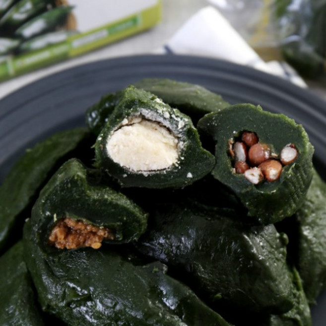 모싯잎송편 찐 모시잎 떡 기피 동부 흑임자 송편 영광 모시송편 1.2kg 20개, 1박스, 찐송편(기피) 20알