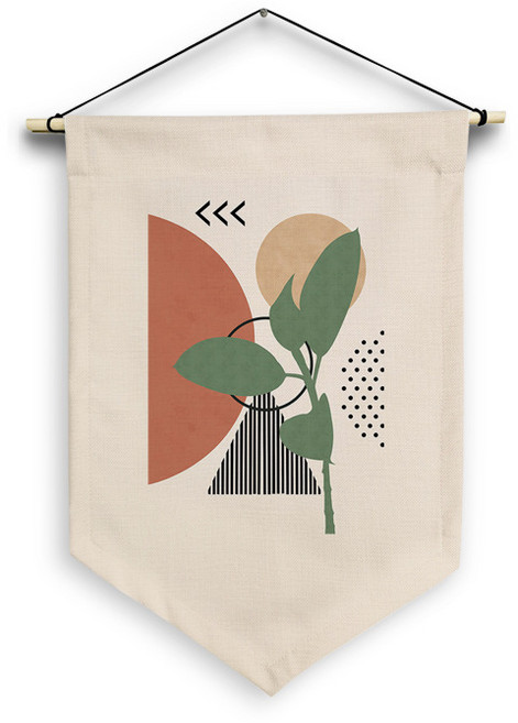 캔버스 일러스트 드로잉 추상화 식물 카페 홈 패브릭 포스터 행잉 17종, 03