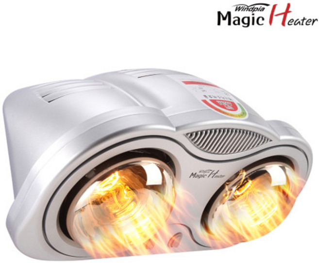 욕실 화장실 2구 최고급램프 온열기 WH-125B, 상세 참조