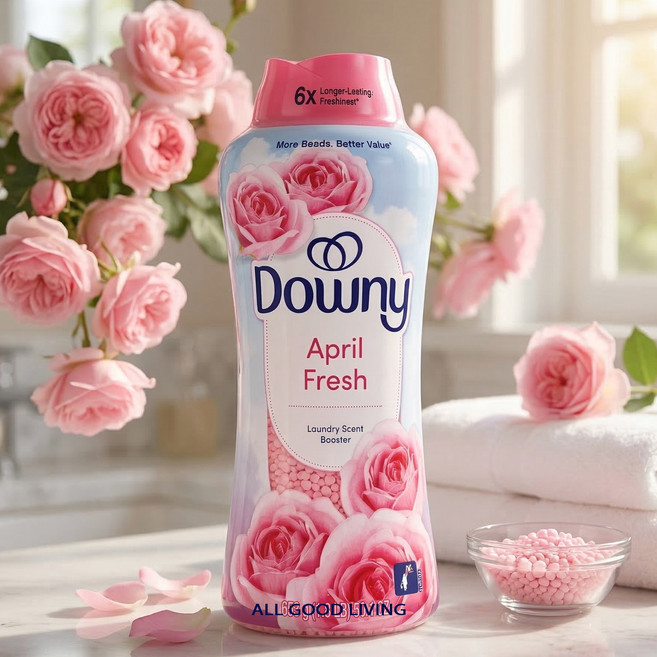 다우니 향기부스터 에이프릴 프레쉬 853g 12주 향기지속 일반/드럼 세탁기 겸용 섬유향수, 1개