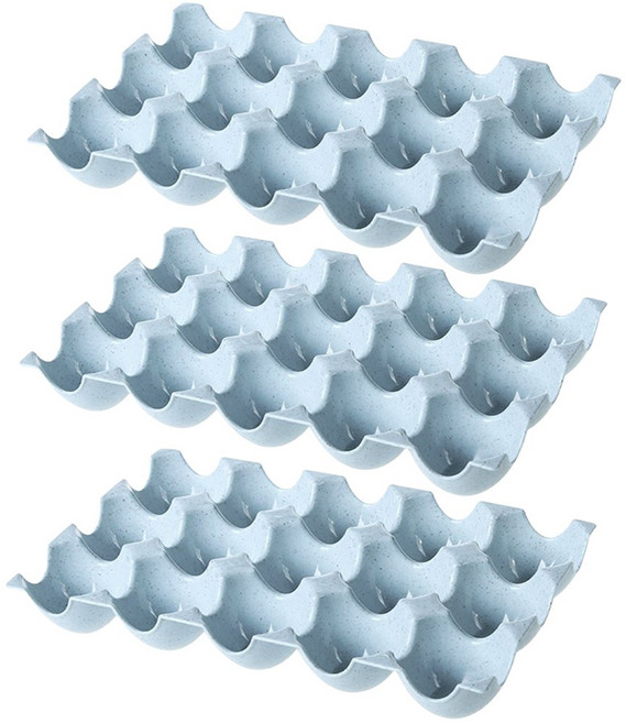 15구 색깔 달걀판 에그케이스, 1세트, 블루