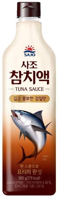 사조 참치액, 사조 참치액 900미리 2개입 참치액젓 sauce