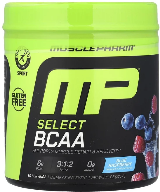 MusclePharm Select BCAA Blue Raspberry 머슬팜 셀렉트 BCAA 블루 라즈베리, 225g - 쿠팡