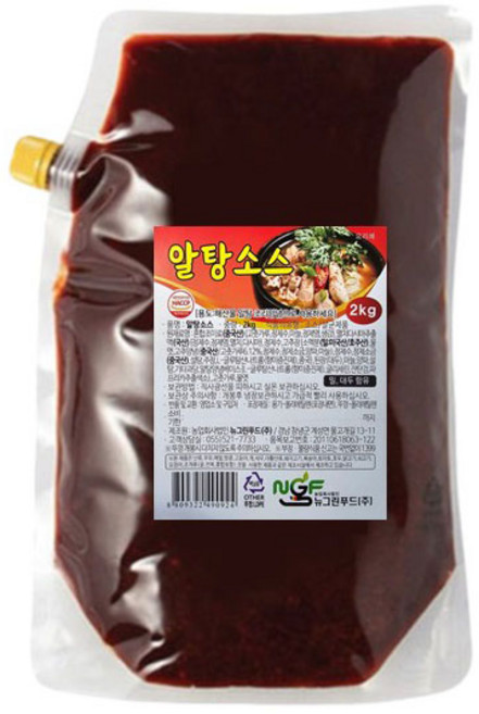 뉴그린 알탕소스2kg 알탕양념, 1개, 2kg