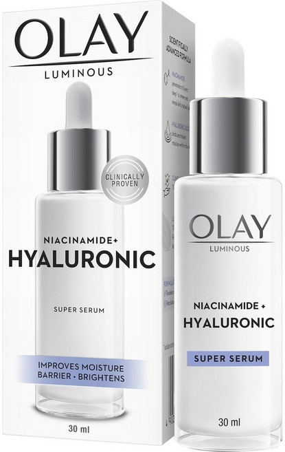 호주 올레이 Olay Niacinamide + Hyaluronic Face Super Serum 루미너스 나이아신마이드 + 히알루로닉 페이스 슈퍼 세럼, 5개, 30ml