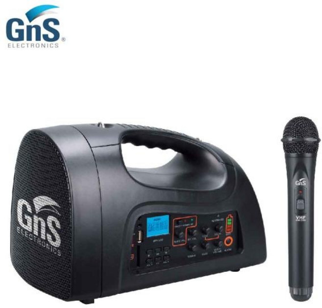 (GNS) GNS GA-60 무선마이크1개 USB 강의용 이동형 충전식 앰프스피커