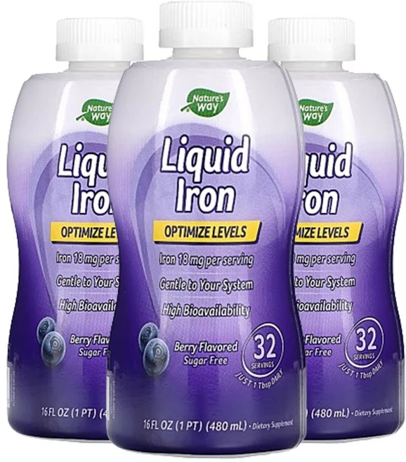 네이처스웨이 액상 철분제 베리맛 480ml 3팩, 3개 - 쿠팡