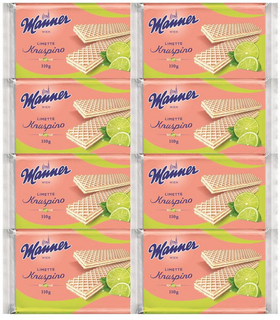 manner 마너 오스트리아 웨하스 크누스피노 라임 110g 8개